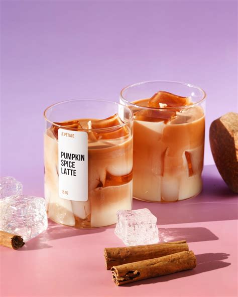 Pumpkin Spice Latte Candle | Handmade Soy Wax With Gel Ice Cubes - Etsy