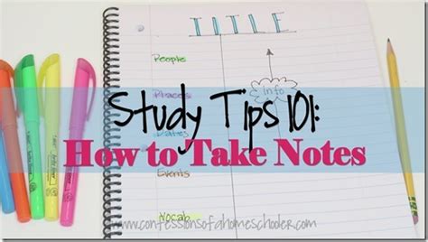 Image result for How to Take Study Notes