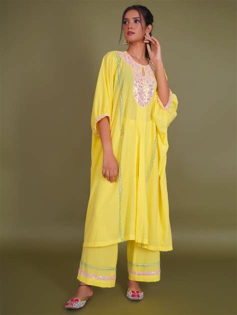 Yellow Kaftan Set – PTL