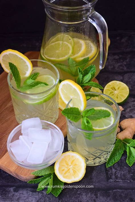 Ginger mint lemon water | Ginger mint lemonade | Ginger and mint ...