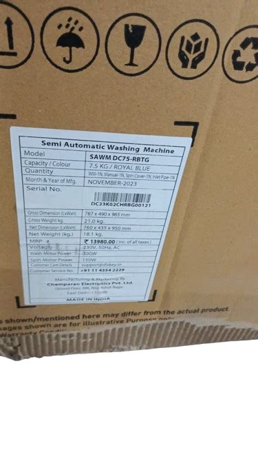 Buy Diskey 7.5kg Semi Automatic Washing Machine (SAWMDC75RBTG) Online ...