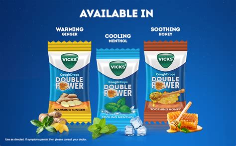 Buy VICKS COUGH DROPS DOUBLE POWER (Bag of 25) NEW & IMPROVED, BIGGER ...