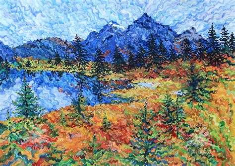 North Cascades National Park, 14 x 20 inches, watercolor on paper, 2023 ...