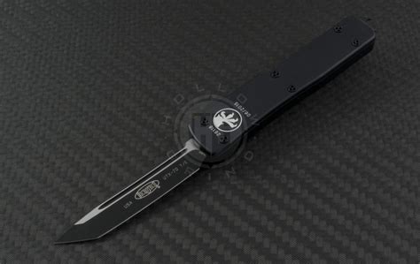 Microtech Knives UTX-70 T/E Automatic OTF D/A Knife (2.41in Black Plain ELMAX) 149-1T-2015 ...