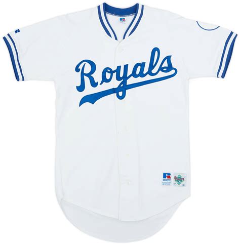 1992-94 Kansas City Royals Russell Athletic Authentic Home Jersey - 6/ ...