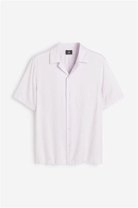 Men’s Light purple Patterned resort shirt | H&M IN