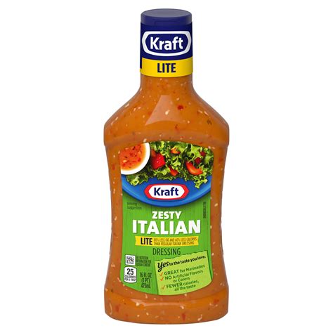 Zesty Italian Lite Dressing | KRAFT SAUCES | United States | Products ...