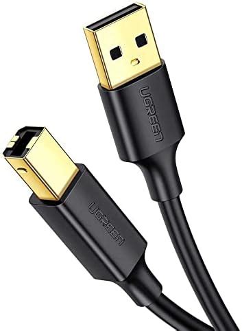 UGREEN USB 2.0 Printer Cable - A-Male to B-Male Cord USB A to B Cable ...