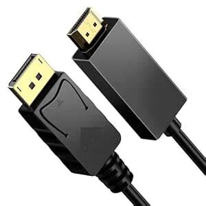 1Goal® DisplayPort to HDMI Cable, DP Male to HDMI Male Cable, 4K@30Hz ...