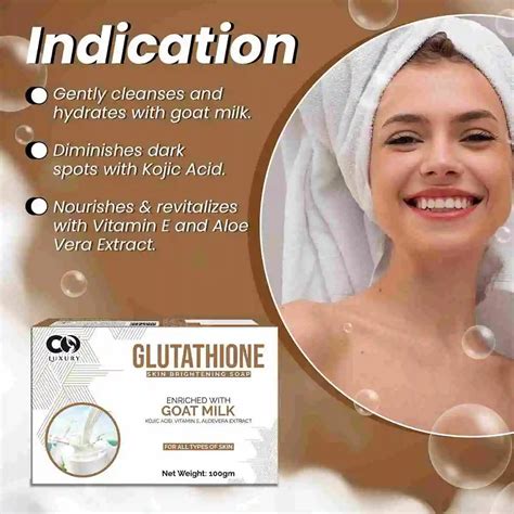 Co Luxury Glutathione Goat Milk Skin Brightening Soap | Kojic Acid,Alo ...