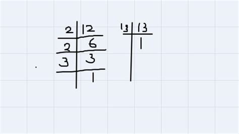 find the hcf and lcm of 12,13 - Brainly.in