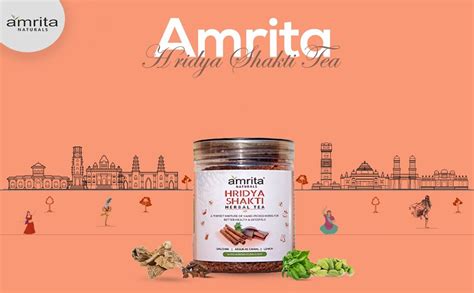 Amrita Naturals Hridya shakti Tea | Slow down the ageing process | It ...