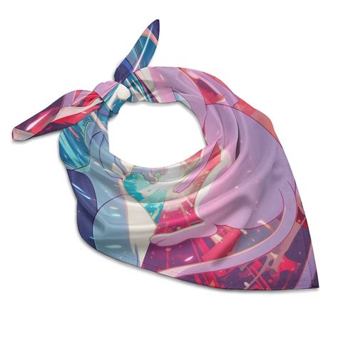 Pokémon Pikachu Mewtwo Dream16 Square Satin Head Scarf Hair Scarves ...
