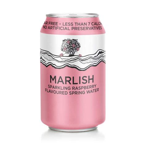 Marlishsparkling Raspberry Flavoured Spring Water 330ml X 24 ...