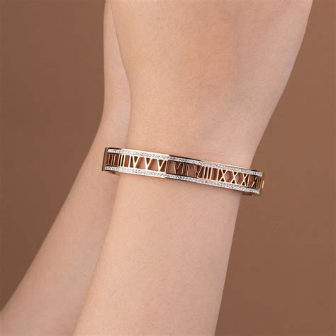 Rose Gold Roman Diamond Stainless Steel Bracelet - Mesmerize India
