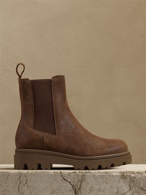 Hudson Suede Chelsea Boot | Banana Republic