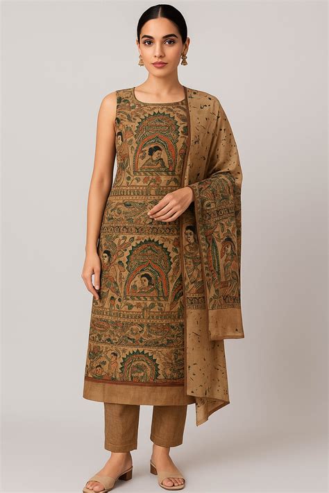 Designer Reva (Unstitched Suit Set) | Indian Handloomz