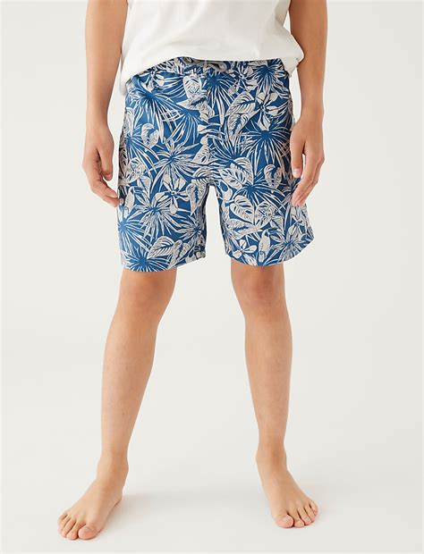Mini Me Tropical Print Swim Shorts (6-16 Yrs)