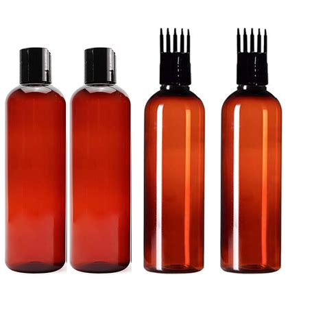 Hunky Dory 4pcs 200ml Combo Hair Root Applicator Bottles With Comb Cap ...