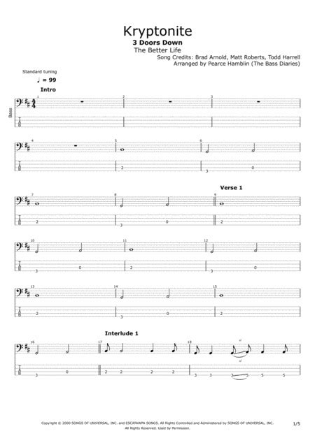 Image result for Kryptonite Guitar Tutorial