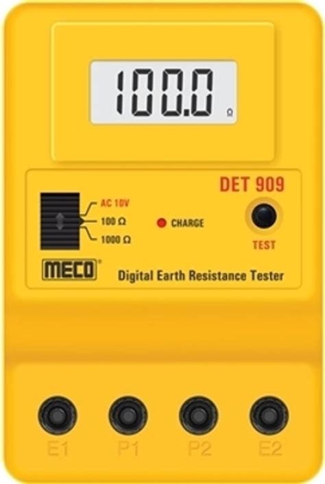Meco MECO DIGITAL EARTH RESISTANCE TESTER (DET 909) Test Indicator ...