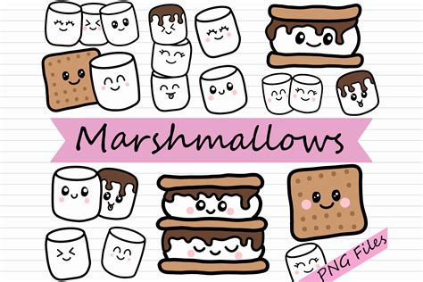One Marshmallow Clip Art Marshmallow Clipart | Inspire Uplift
