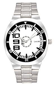 Laurels Original White Dial Analogue Watch for Men (Lo-Polo-201 ...