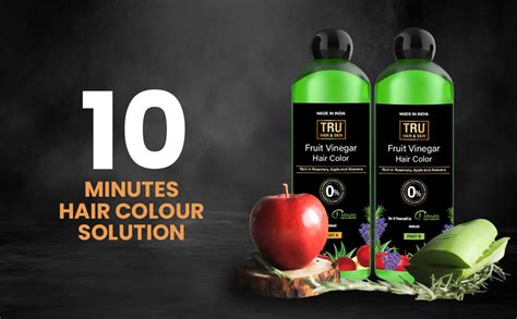 TRU HAIR & SKIN Fruit Vinegar Hair Color for Men and women | Natural ...