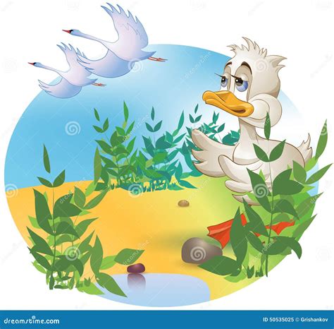 The Ugly Duckling stock vector. Illustration of farm - 50535025