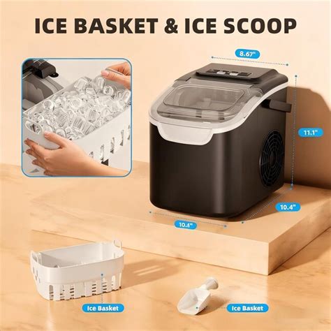 COWSAR 26-lb Ice Per day Bullet Ice Maker ( Black ) in the Ice Makers ...