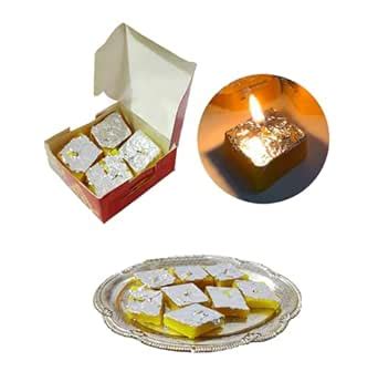 BITONA® Diwali Decorative Desi Barfi-Shaped Soy Wax Candles - Set of 8 ...
