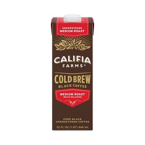 Califia Farms Unsweetened Medium Roast Cold Brew Black Coffee | Fig App