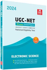 UGC Net Previous Years Solved Papers : Electronic Science: Buy UGC Net ...