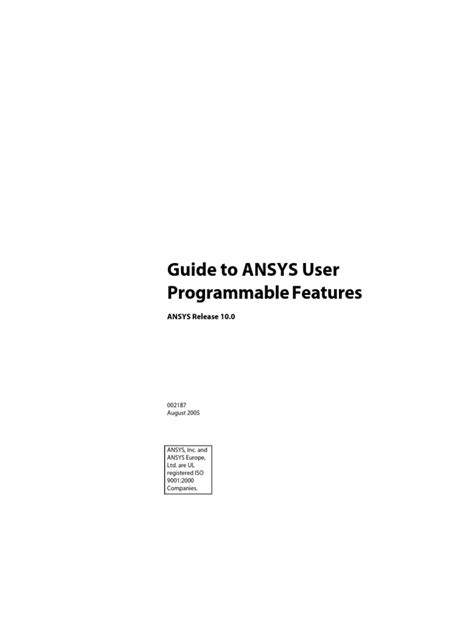 ANSYS Programming 的图像结果