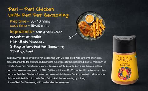 Orika African Peri Peri Masala Powder Sprinkler 75g | Spicy & Flavorful ...