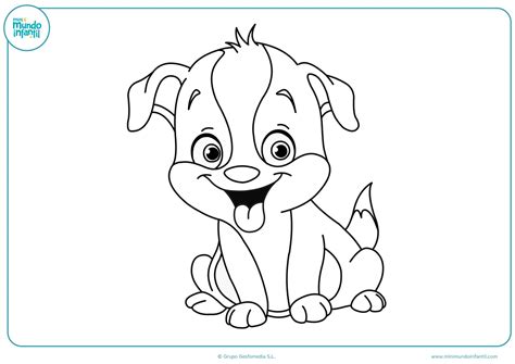Dibujos de Perros para Colorear (A Lápiz y Fáciles)