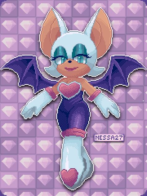 Pixilart - Rouge the Bat by Nessa27