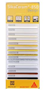 SIKA - Epoxy grout shade card SikaCeram 850 Design : Amazon.in ...
