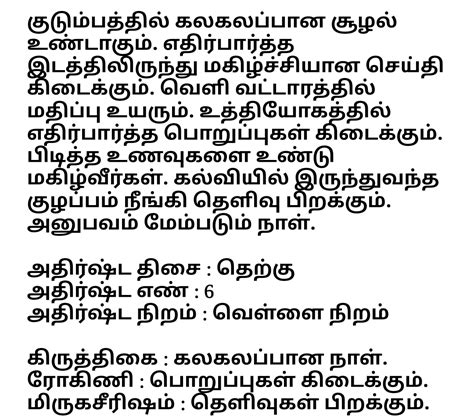Daily Rasi Palan