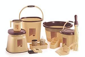 LD LUCIDO DECORE Plastic Bath Set - 12 Piece Bucket, Mug, Stool, Soap ...