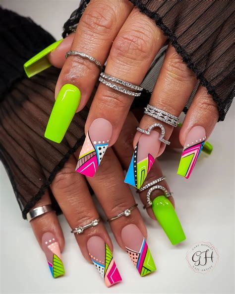 35 Most Popular Coffin Acrylic Nail Designs Ideas - Trendy Canva
