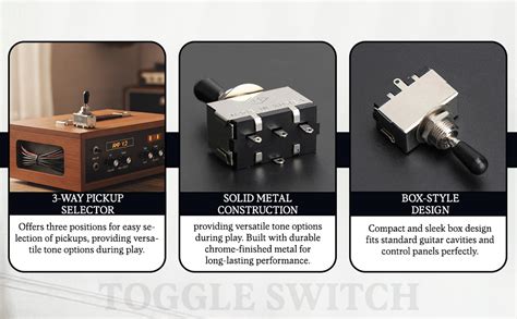 Street27® 3-Way Guitar Toggle Switch | Pickup Selector Switch for LP ...