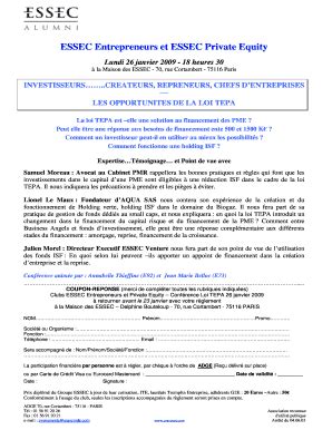 Remplissable En Ligne alumni essec ESSEC Entrepreneurs et ESSEC Private ...