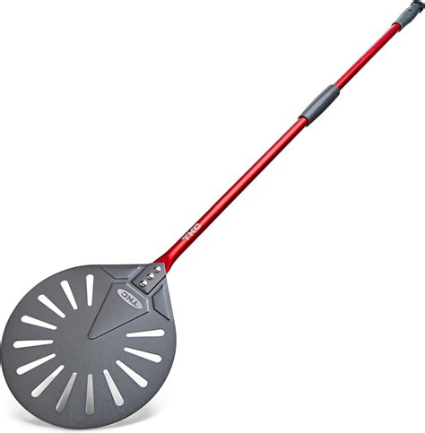 TKC 9" Perforated Pizza Peel, Professional Aluminum Pizza Turning Peel ...
