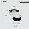Viking Plastic WC PAN Connector - Offset - Dia 100mm (4") - Length ...