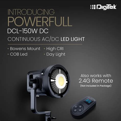 Digitek (Dcl-150W Dc) Continuous Ac/Dc Photo & Video Led Light | Imaginext