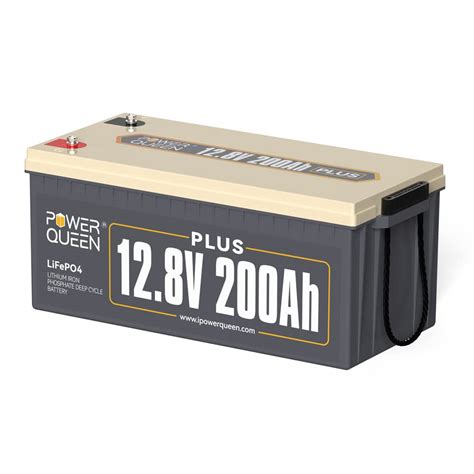 Buy power queen 12V 200Ah Plus LiFePO4 Battery, Built-in 200A BMS ...
