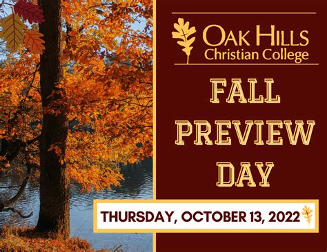 College Preview Day - Oak Hills Christian College