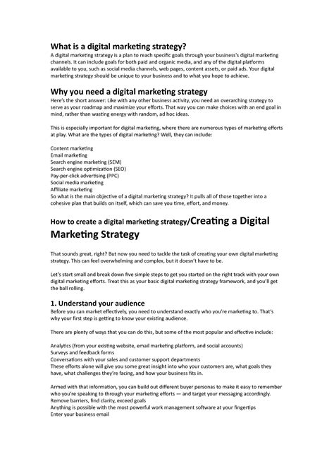 Digital marketing strategy - It can include goals for both paid and ...