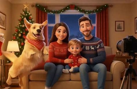 Christmas AI cartoon craze! Here's how your family photo can get a ...